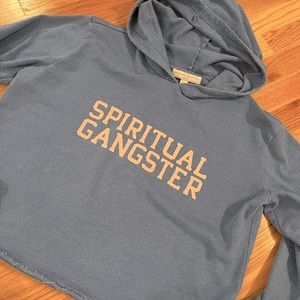 Spiritual gangster cropped sweatshirt
